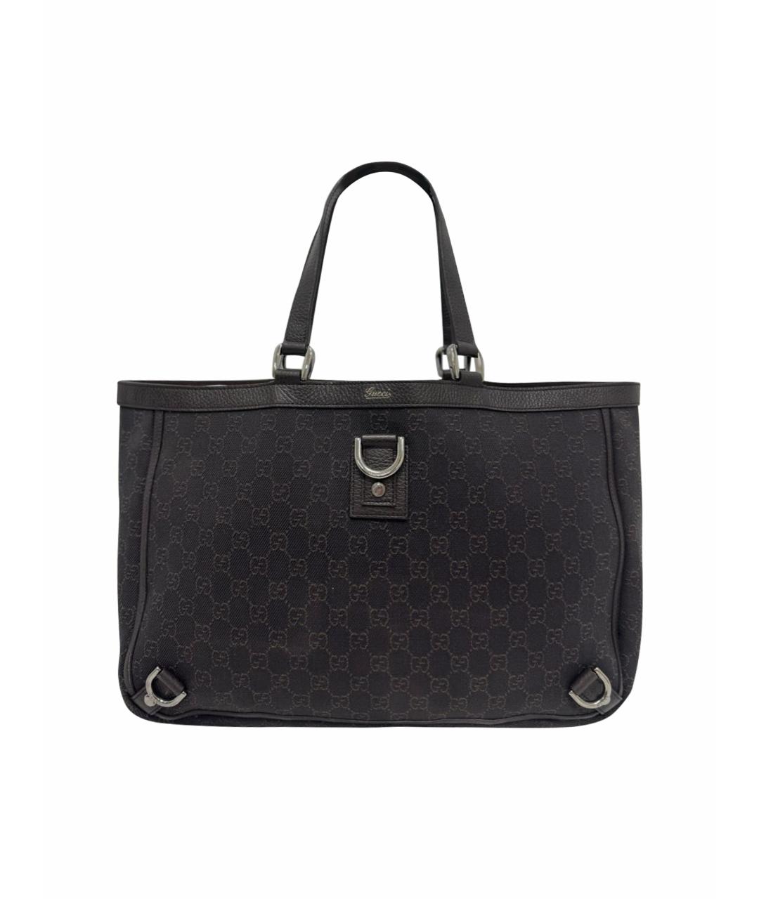 GUCCI Коричневая кожаная сумка тоут, фото 1