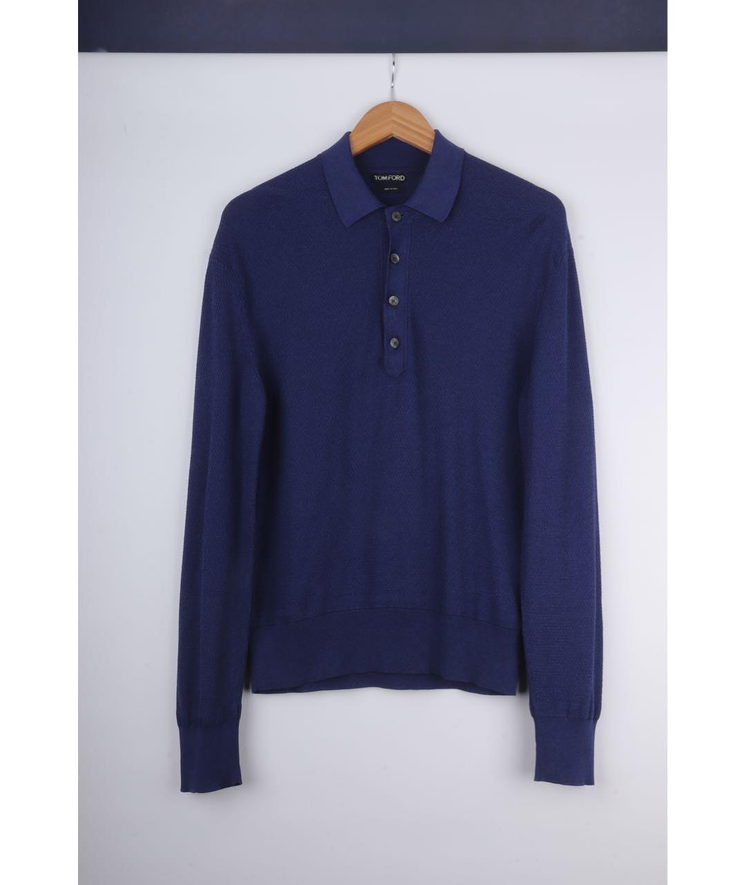 TOM FORD Темно-синий хлопковый джемпер / свитер, фото 8