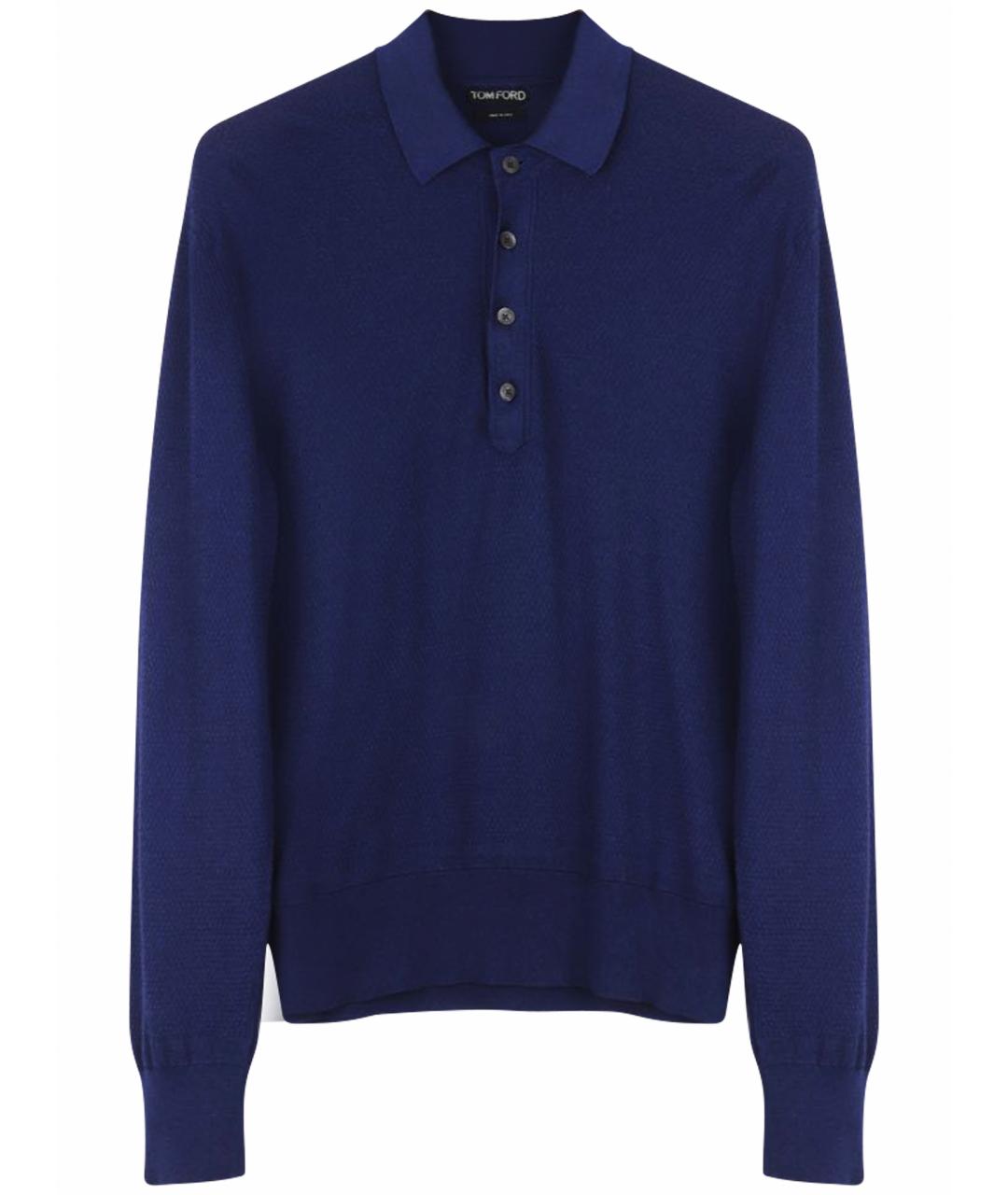 TOM FORD Темно-синий хлопковый джемпер / свитер, фото 1