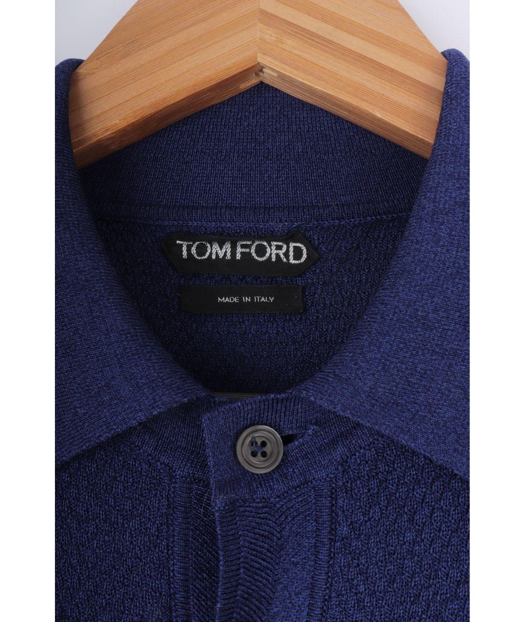 TOM FORD Темно-синий хлопковый джемпер / свитер, фото 5