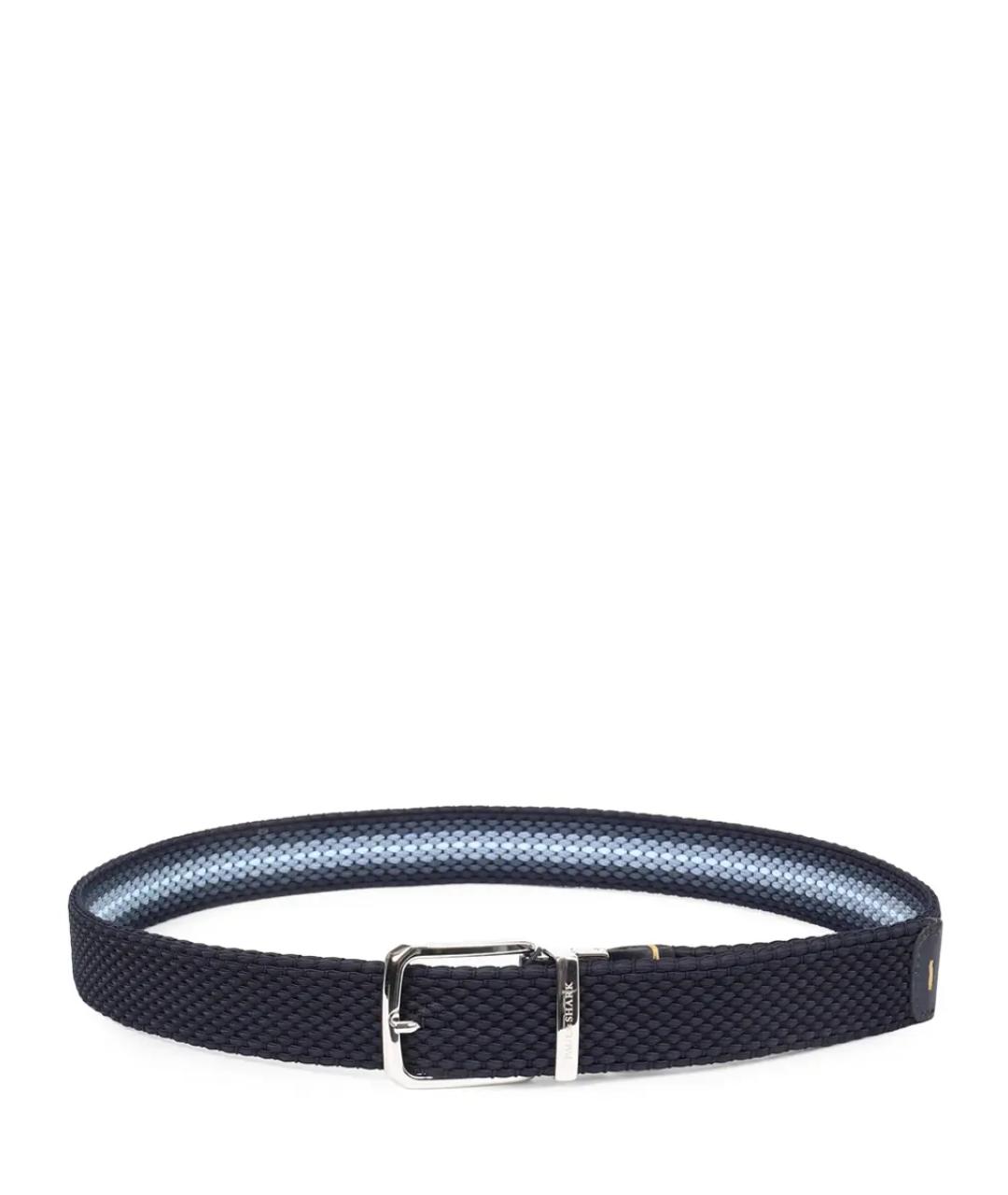 PAUL & SHARK Синий пелетеный ремень, фото 3