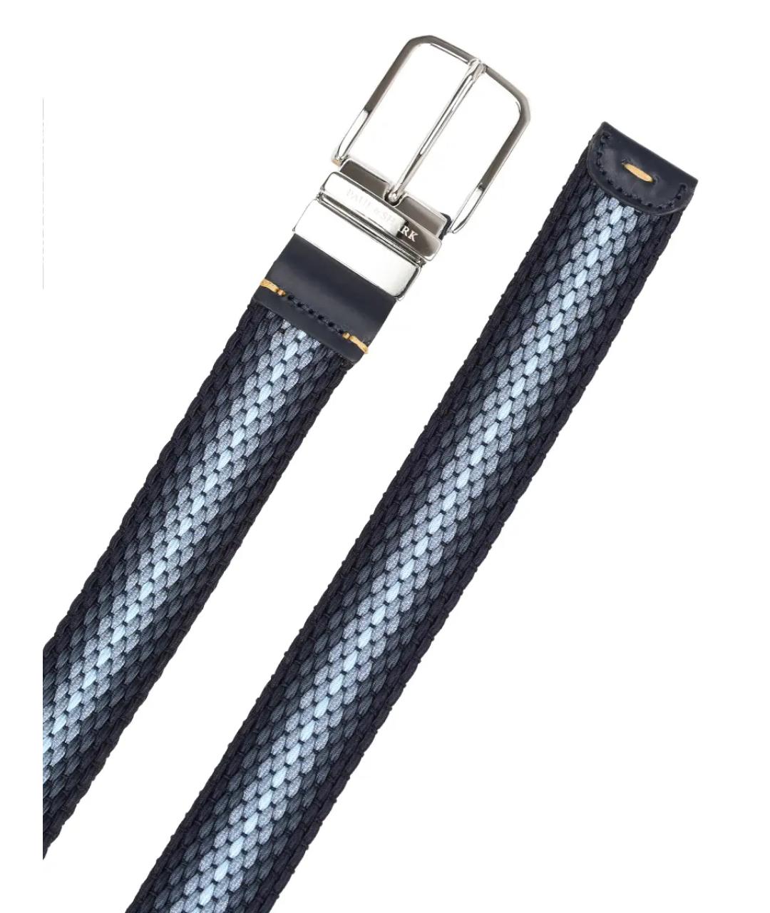 PAUL & SHARK Синий пелетеный ремень, фото 4