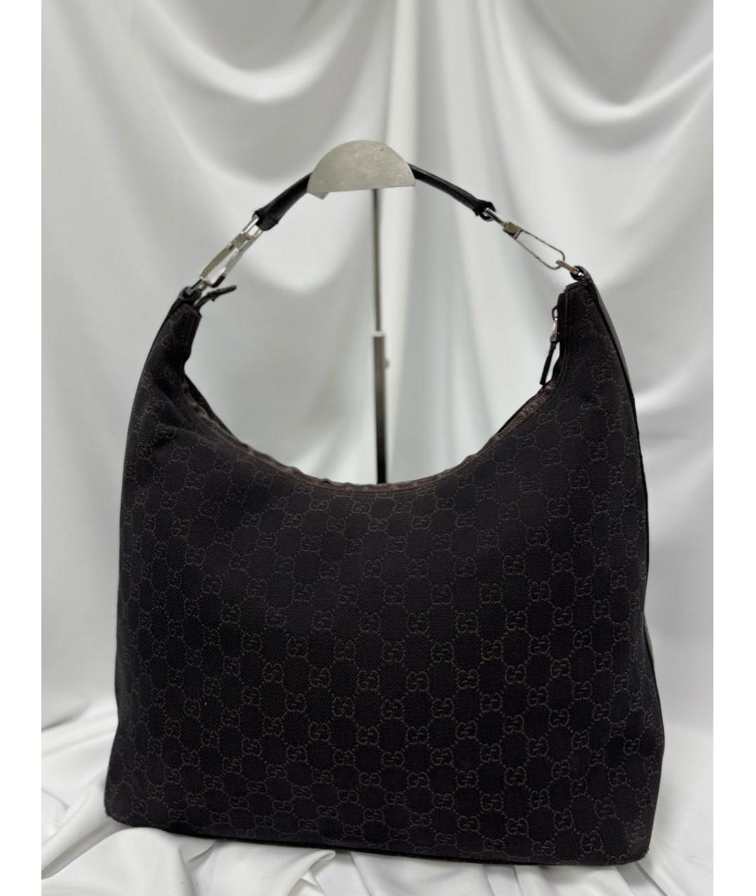 GUCCI Коричневая кожаная сумка тоут, фото 2