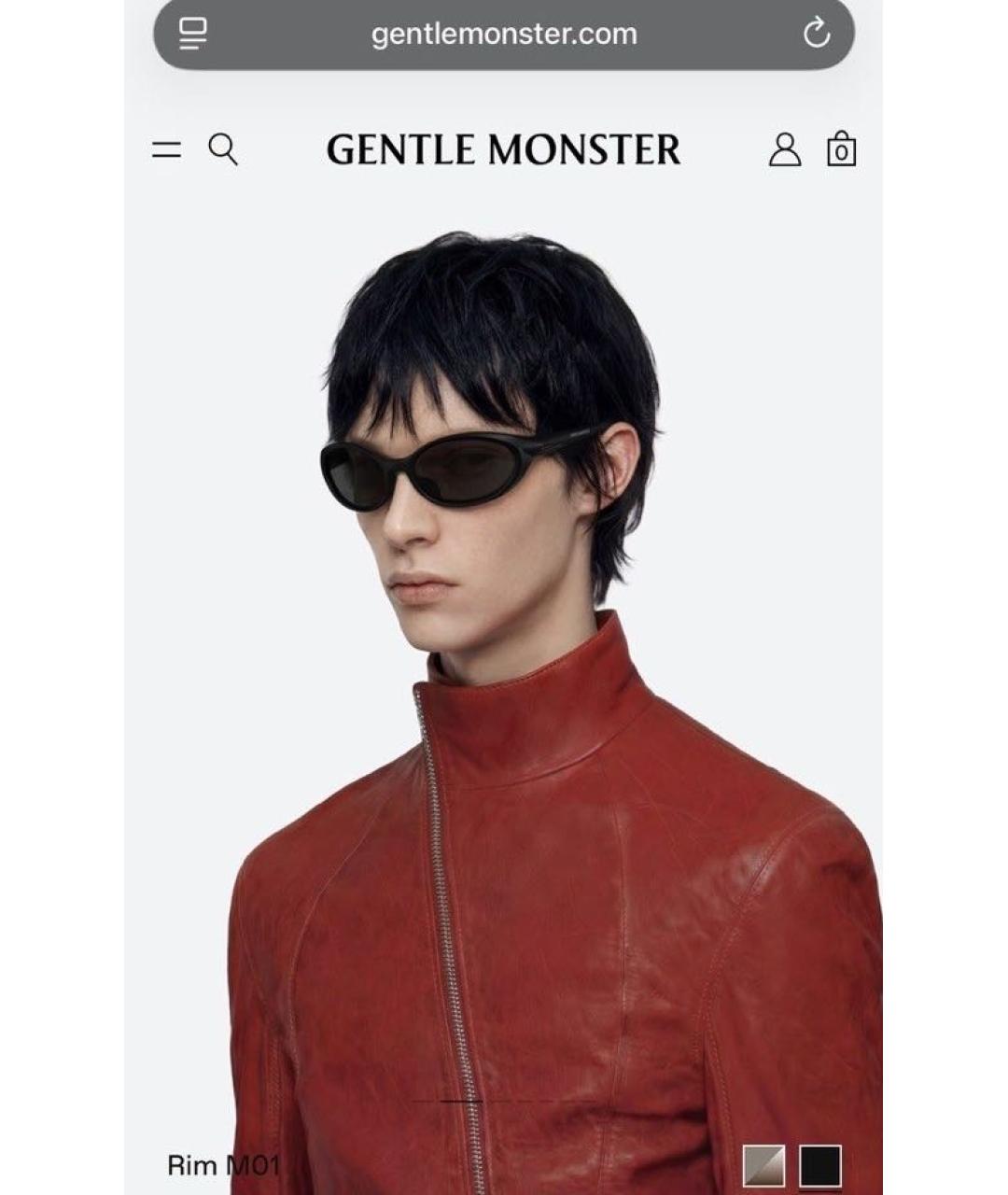 GENTLE MONSTER Черные солнцезащитные очки, фото 2