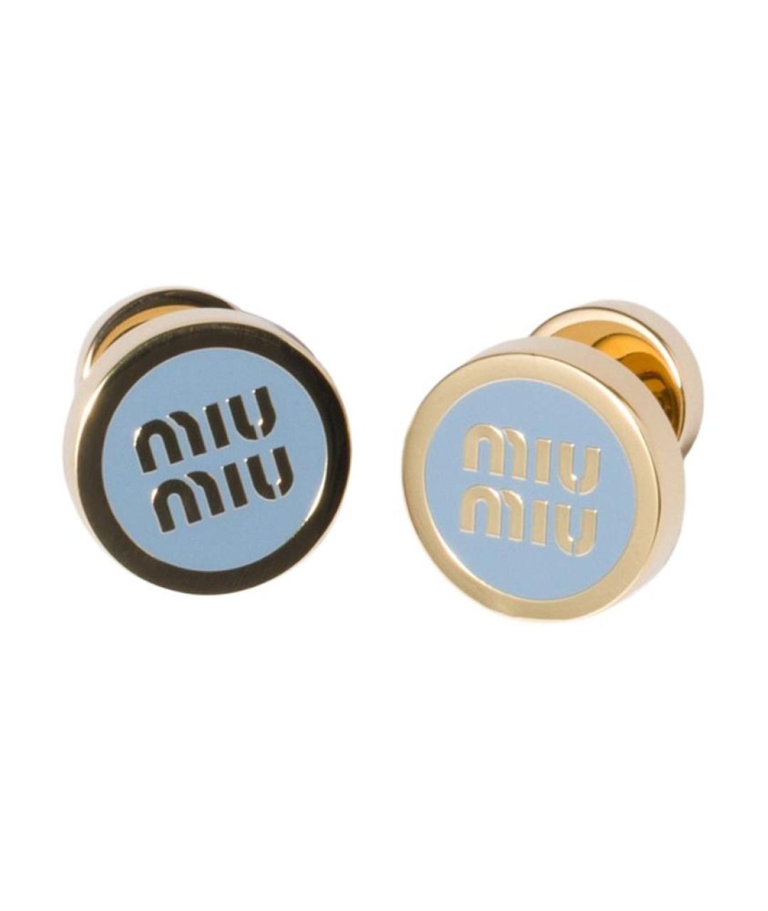 MIU MIU Голубые серьги, фото 1
