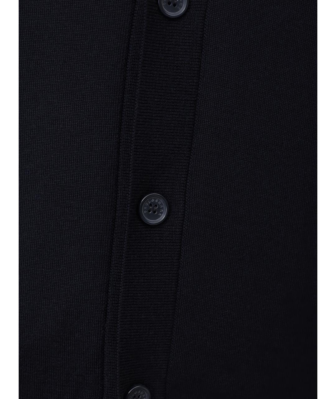 PAUL & SHARK Темно-синий шерстяной кардиган, фото 6
