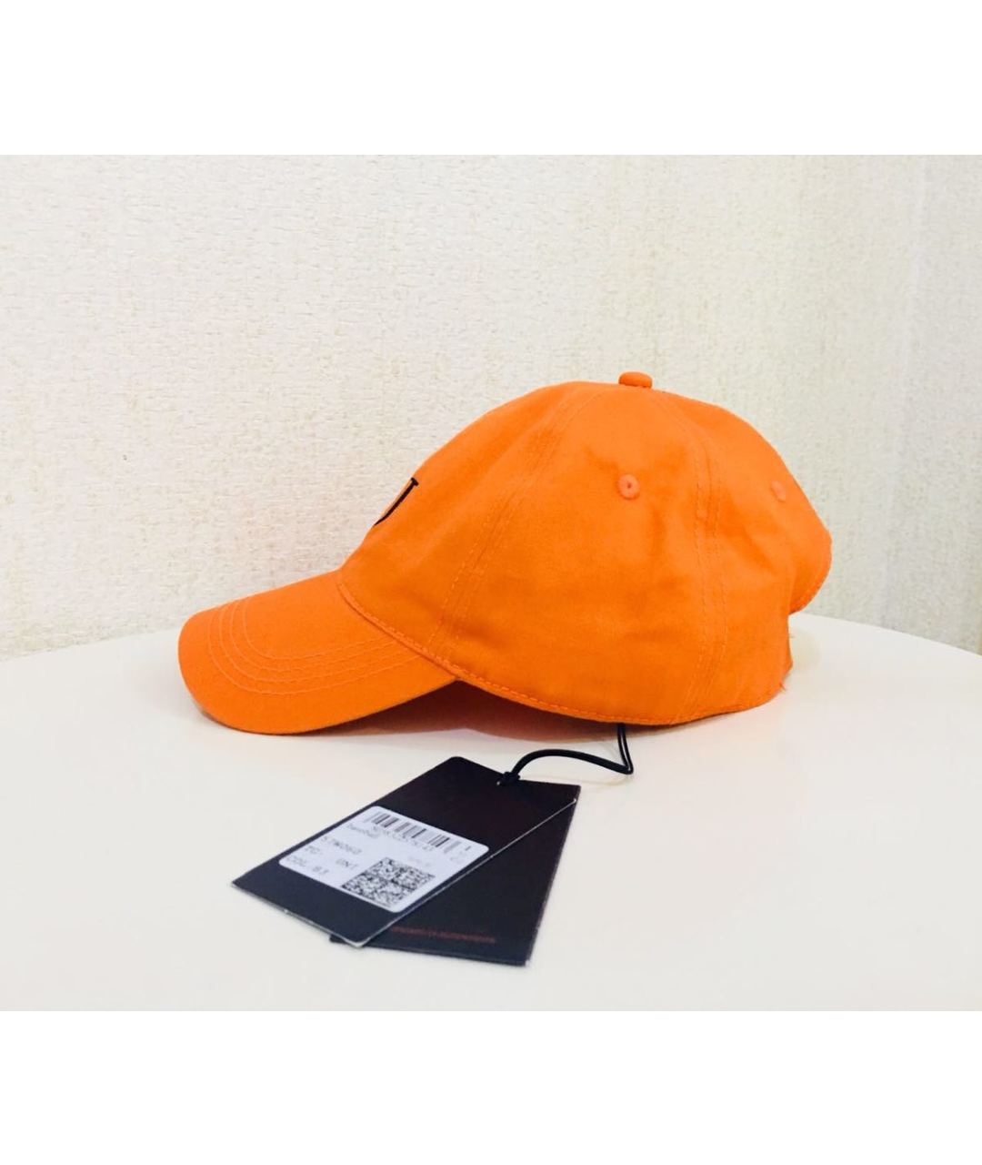 TRUSSARDI JEANS Оранжевая хлопковая кепка, фото 2