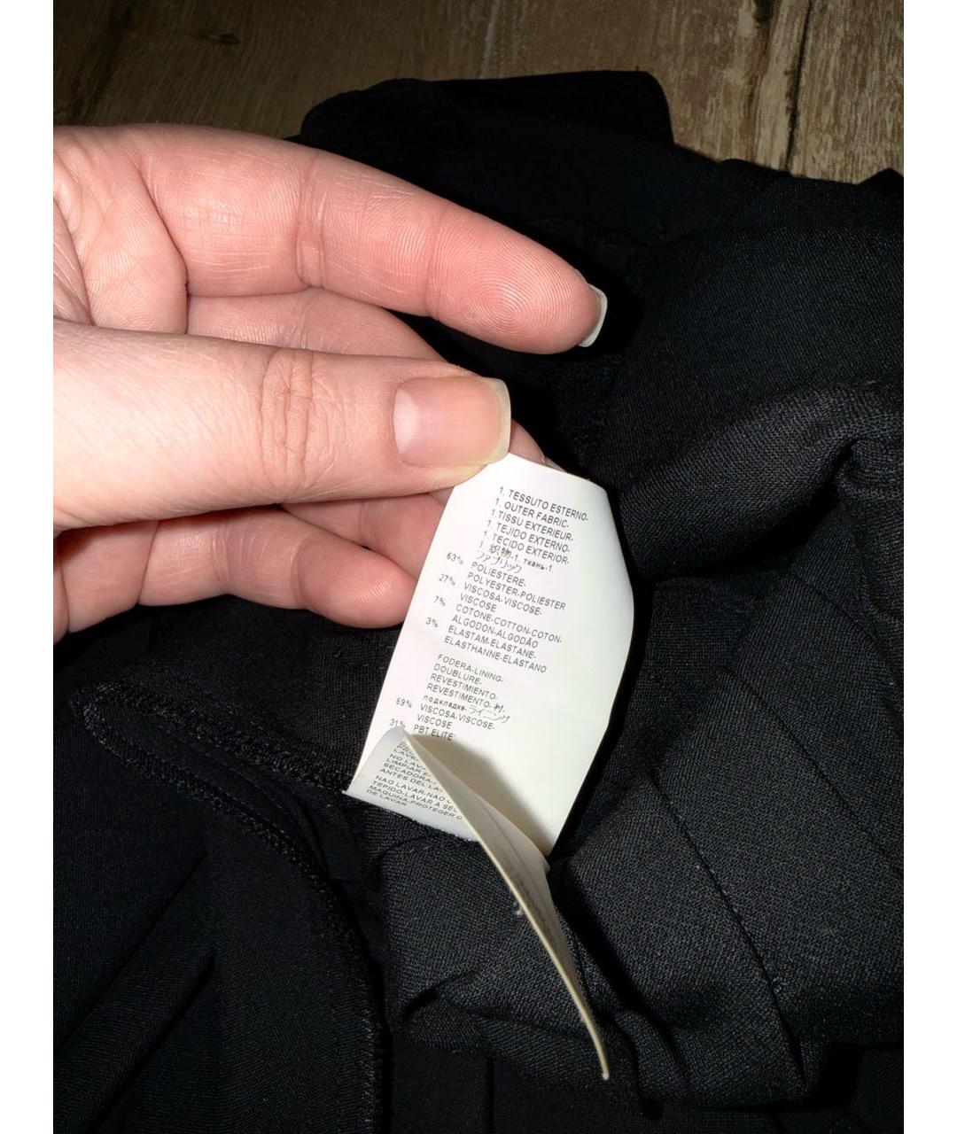 VERSACE COLLECTION Черная полиэстеровая юбка мини, фото 7