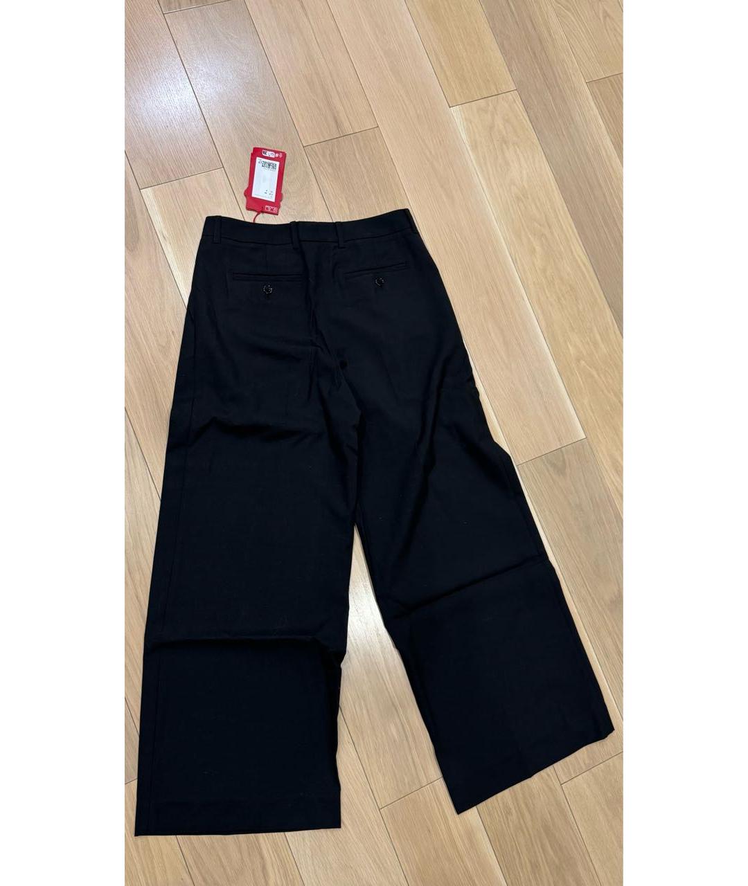 MAGDA BUTRYM Черные шерстяные брюки широкие, фото 6