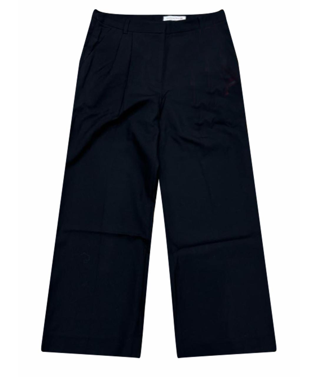 MAGDA BUTRYM Черные шерстяные брюки широкие, фото 1