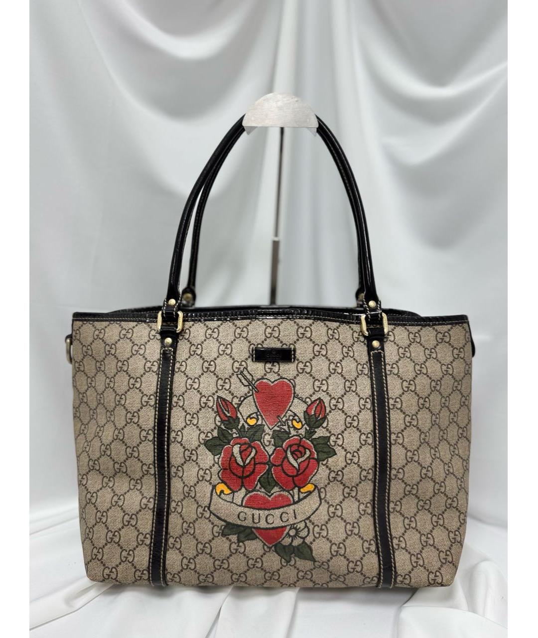 GUCCI Бежевая сумка тоут, фото 6