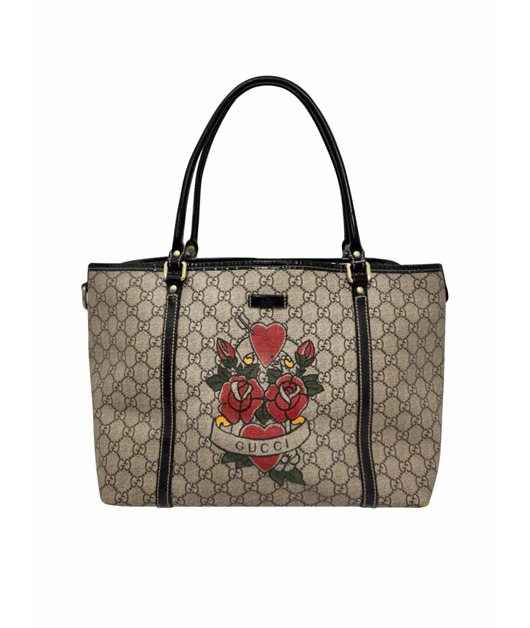 GUCCI Бежевая сумка тоут, фото 1