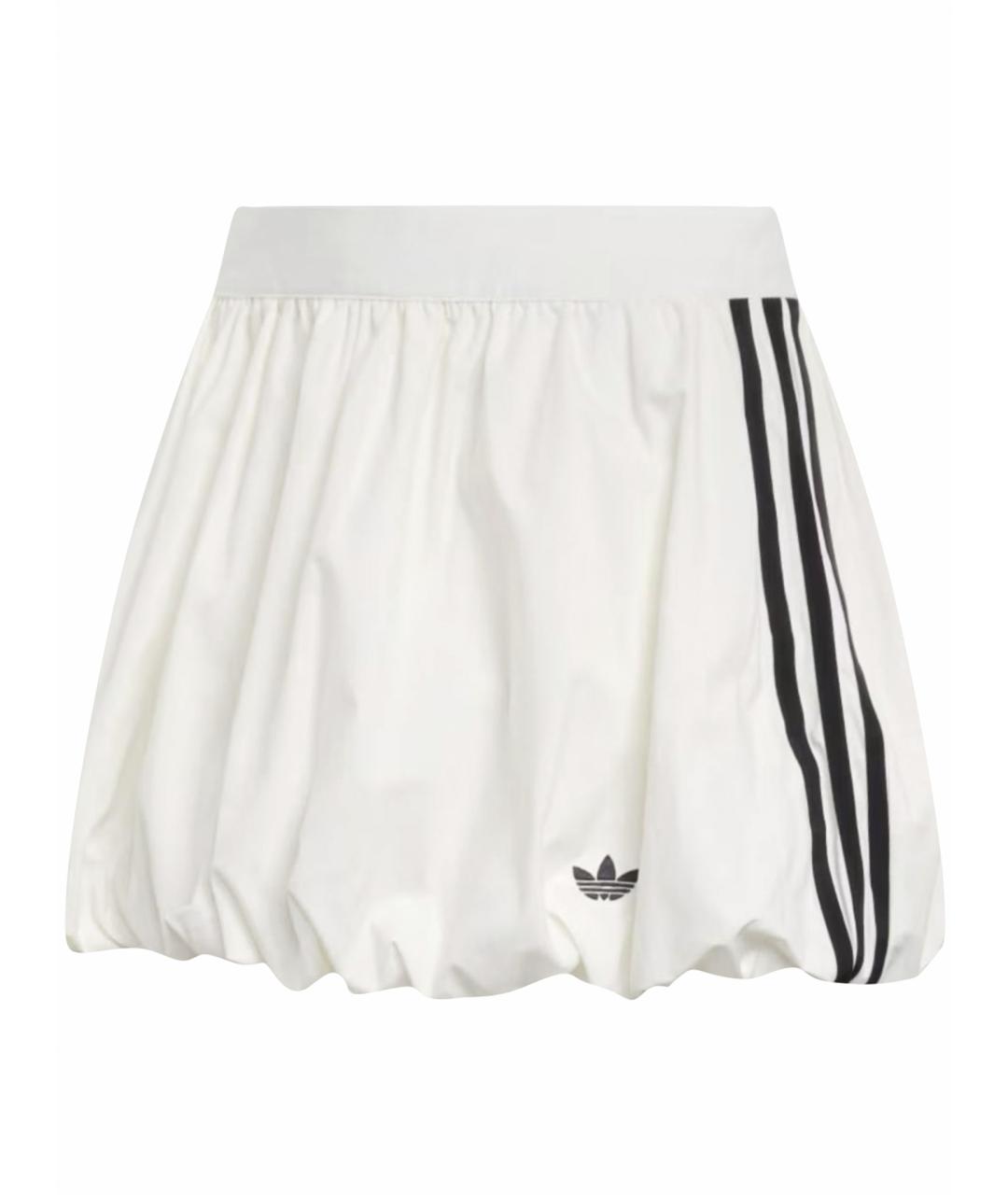 ADIDAS Белая полиэстеровая юбка мини, фото 1
