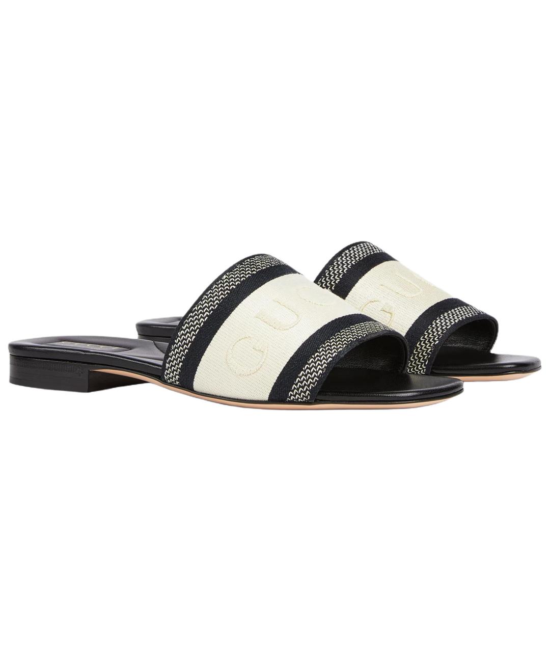 GUCCI Черные шлепанцы, фото 2
