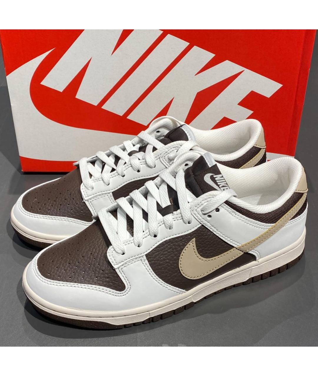 NIKE Коричневые кожаные кроссовки, фото 6