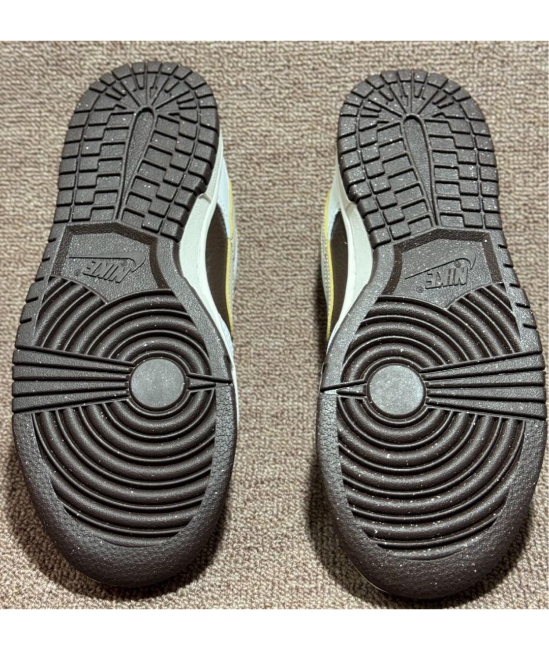 NIKE Коричневые кожаные кроссовки, фото 8