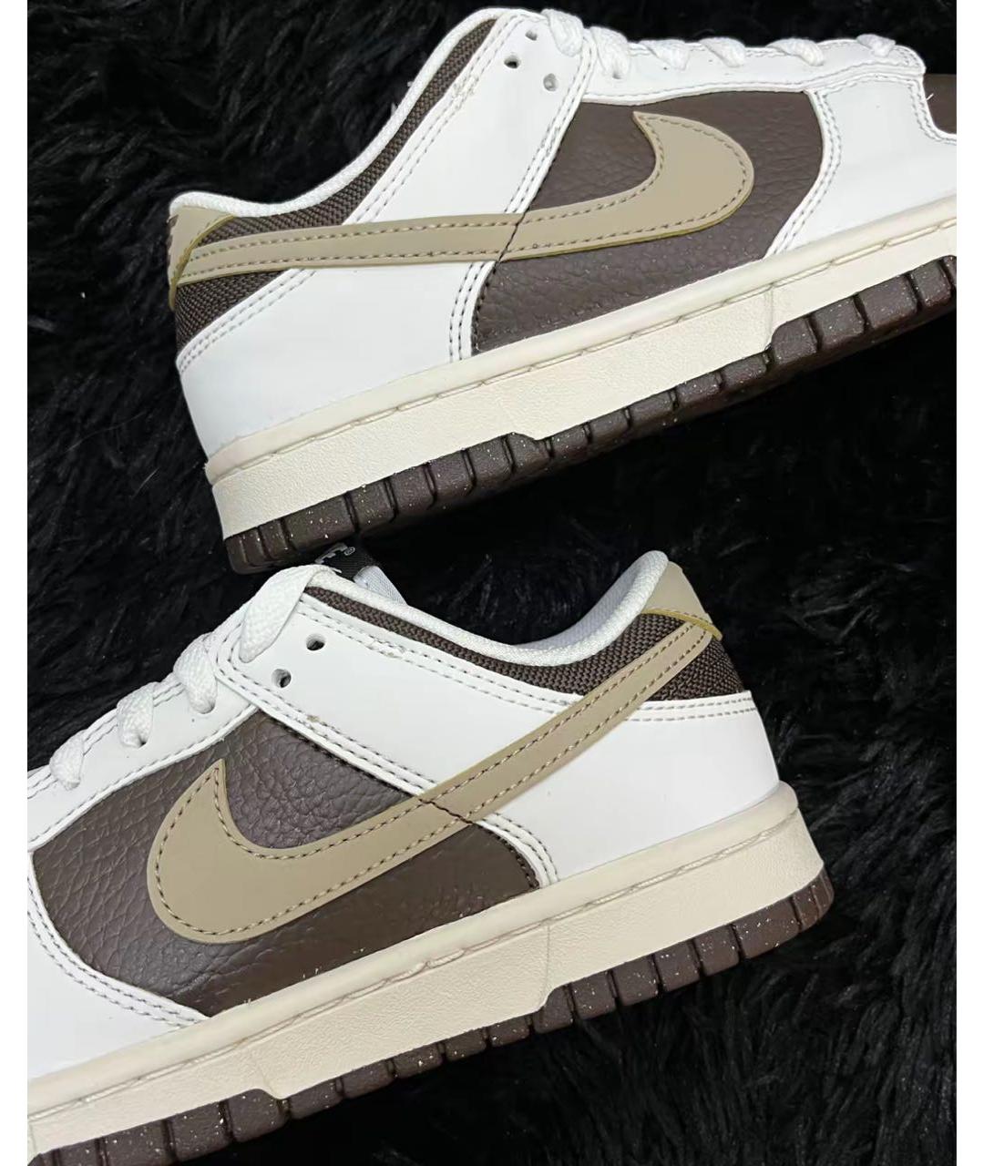 NIKE Коричневые кожаные кроссовки, фото 5