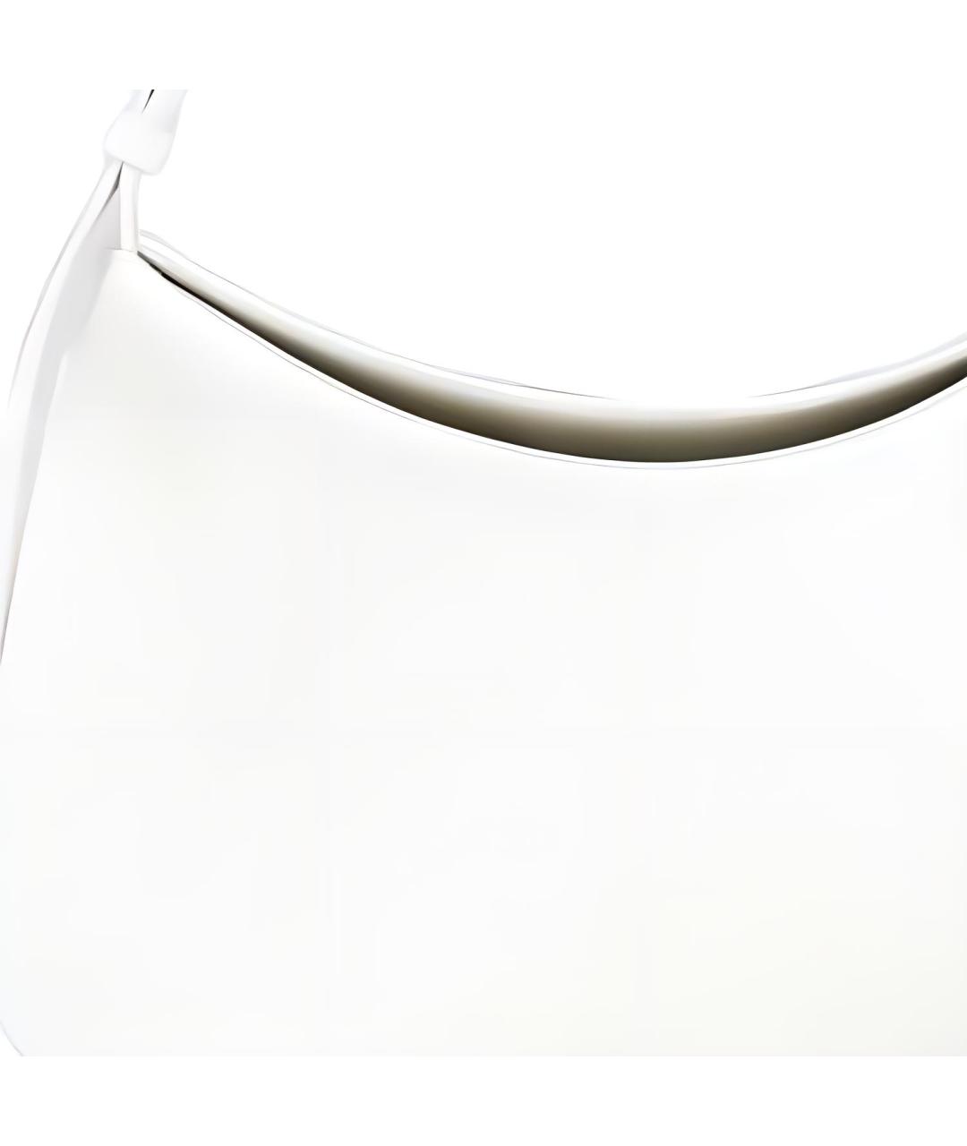 BOTTEGA VENETA Белая кожаная сумка через плечо, фото 4