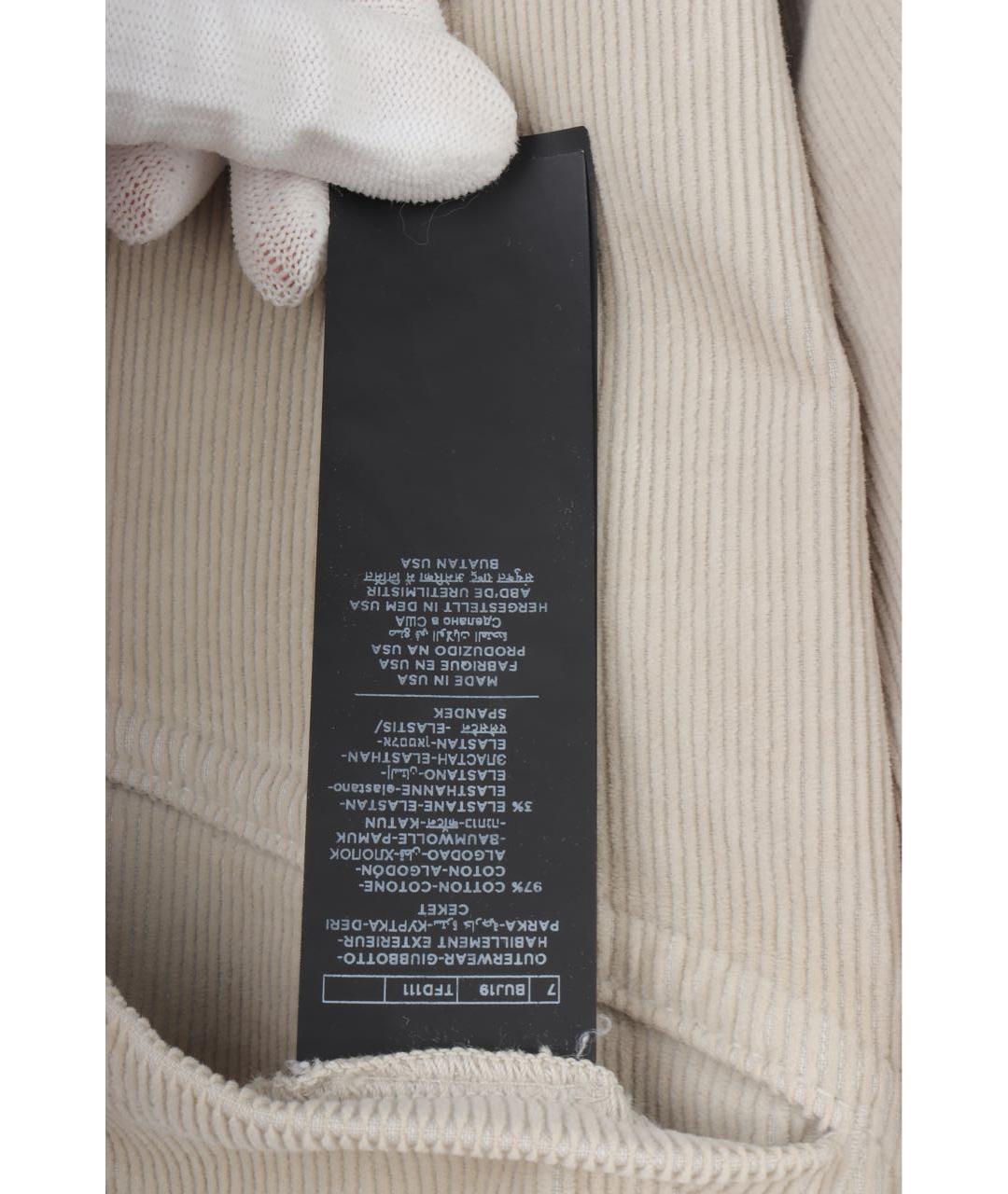 TOM FORD Бежевая хлопковая куртка, фото 8