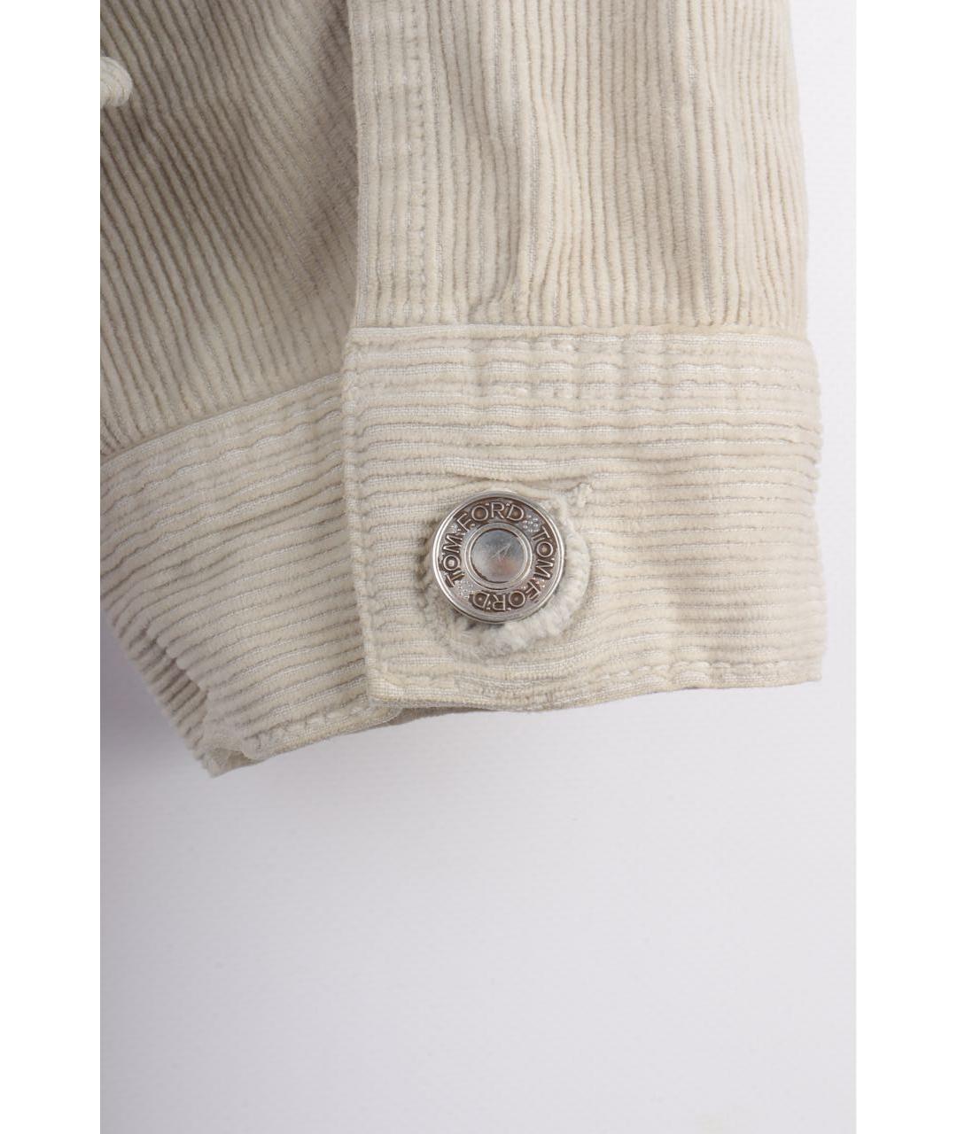 TOM FORD Бежевая хлопковая куртка, фото 5