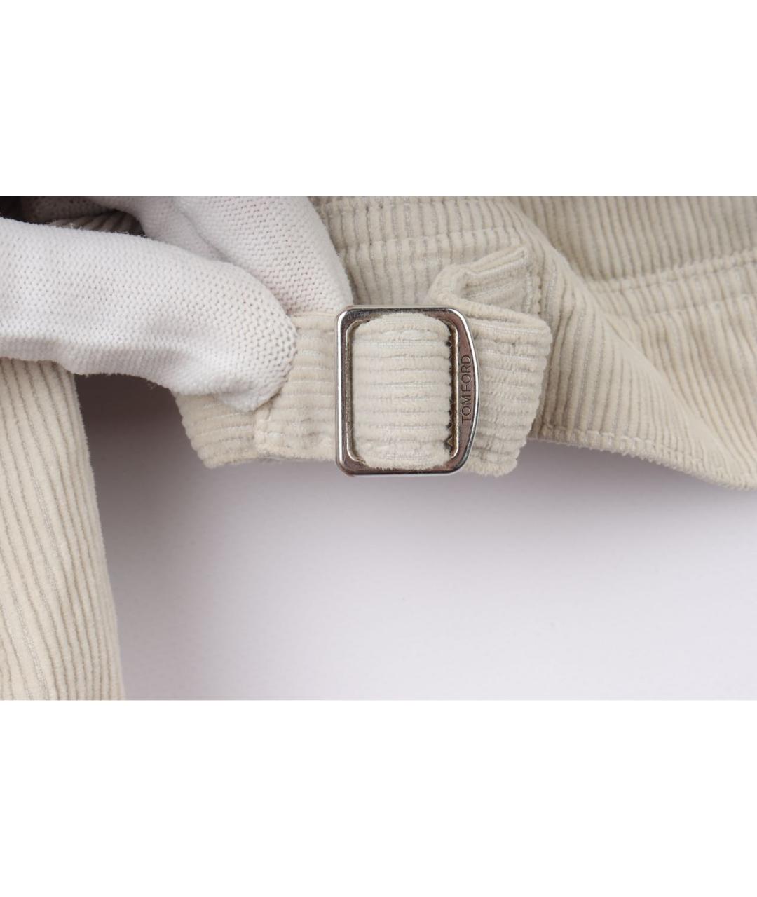 TOM FORD Бежевая хлопковая куртка, фото 4