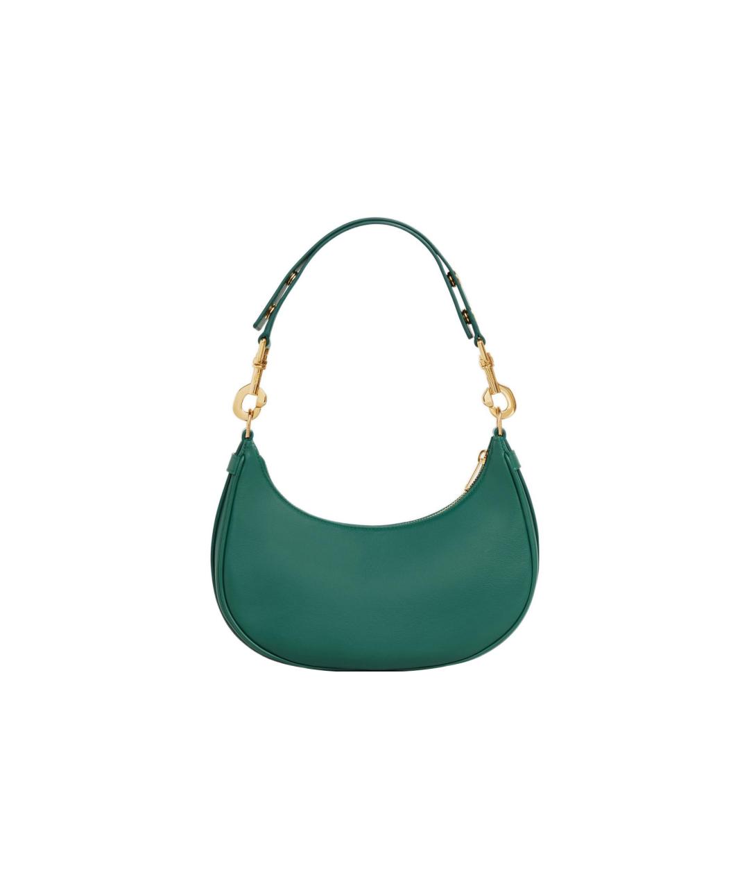 CELINE Зеленая кожаная сумка через плечо, фото 3