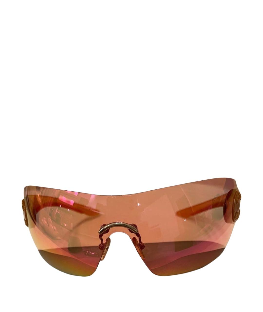 CHRISTIAN DIOR Оранжевое пластиковые солнцезащитные очки, фото 1