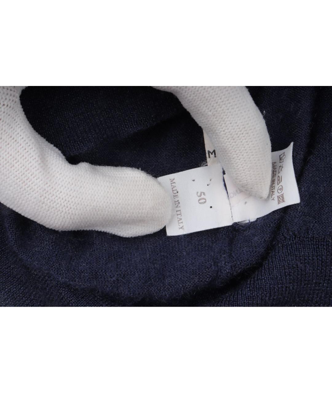 BRUNELLO CUCINELLI Темно-синий кашемировый джемпер / свитер, фото 8