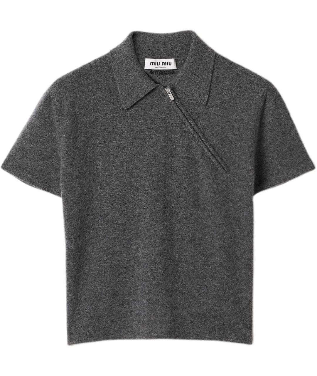 MIU MIU Серая рубашка, фото 1