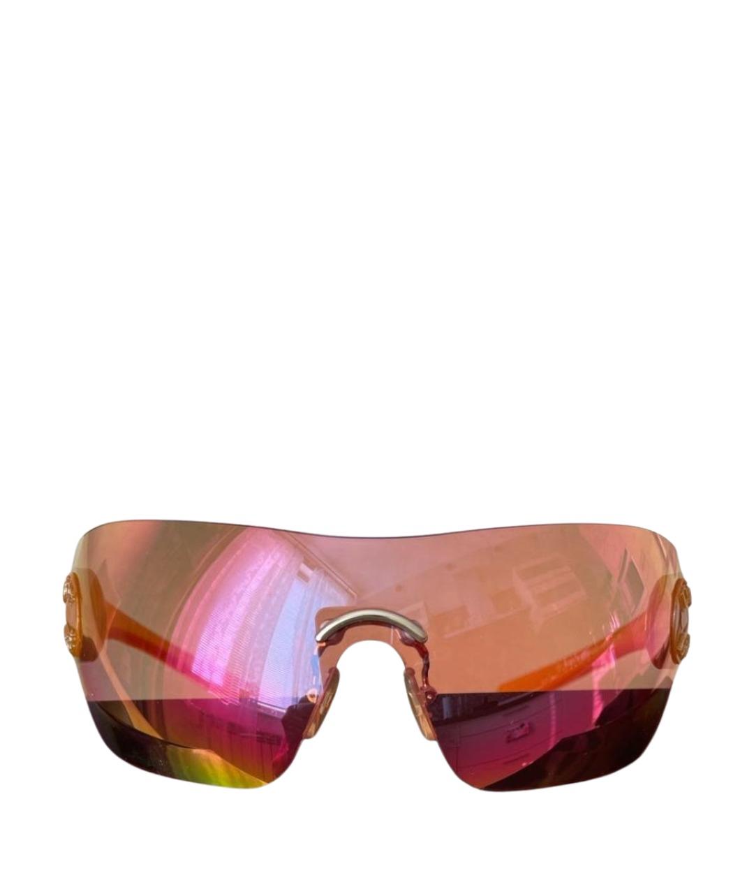 CHRISTIAN DIOR Оранжевое пластиковые солнцезащитные очки, фото 1