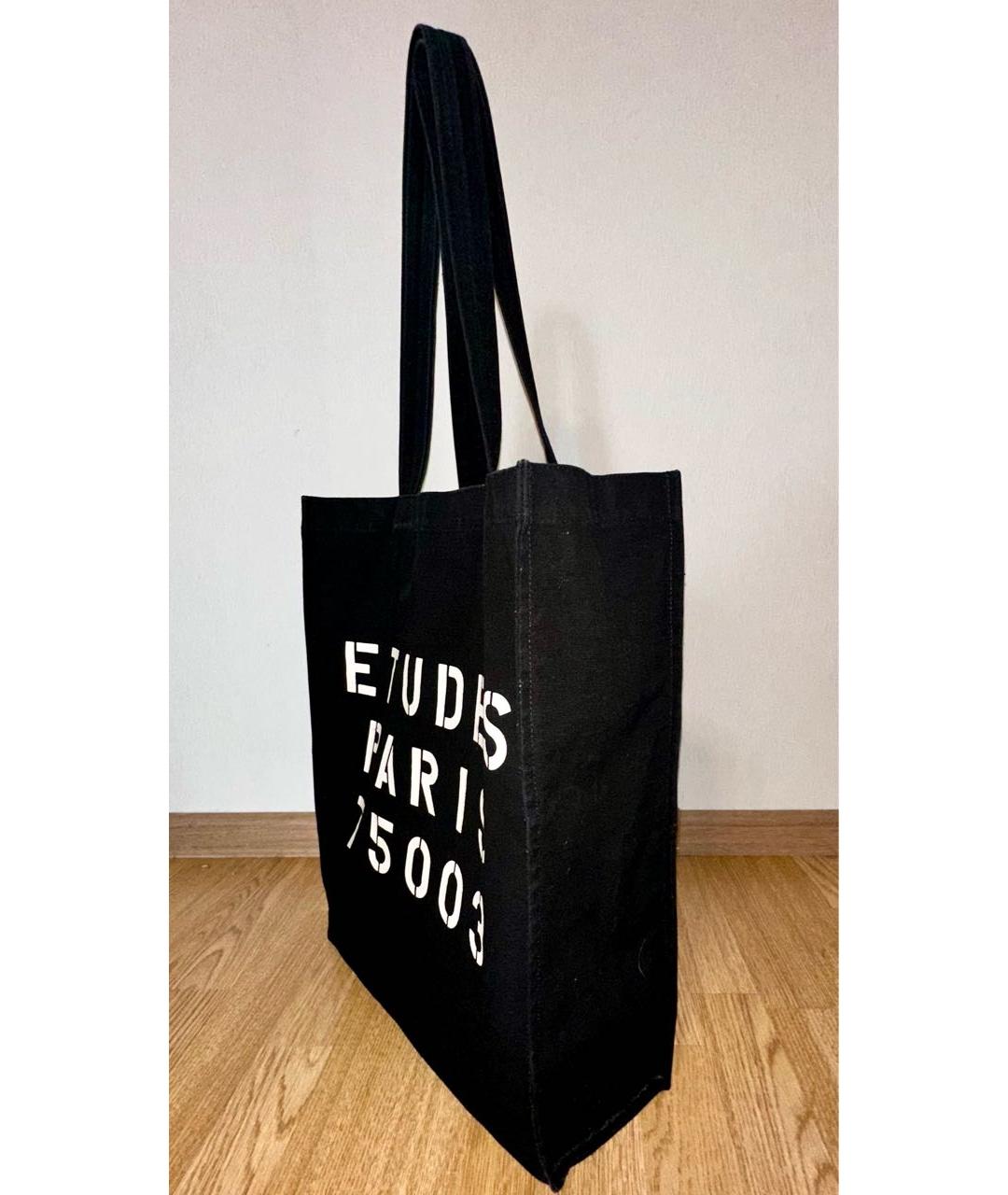 ETUDES Черная деним сумка тоут, фото 2