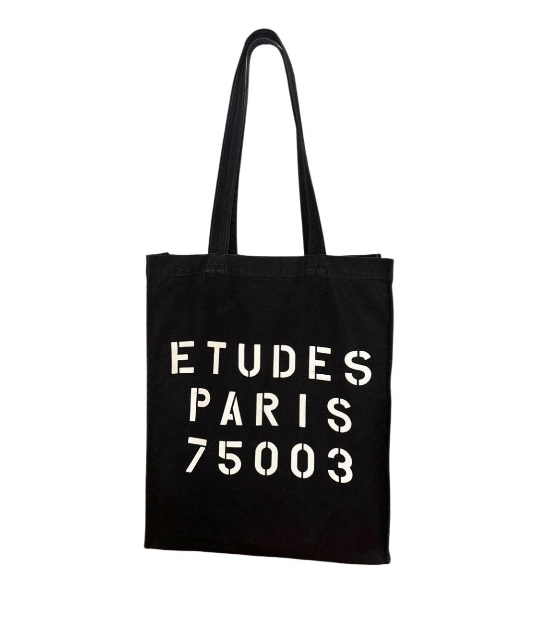 ETUDES Черная деним сумка тоут, фото 1