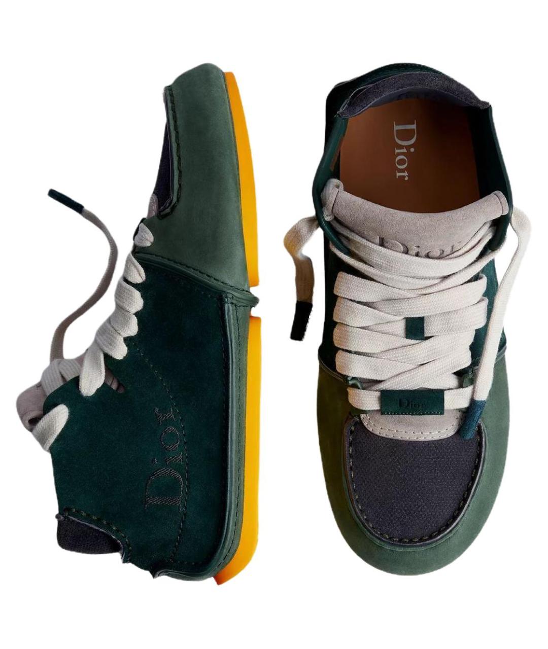 CHRISTIAN DIOR Зеленые высокие ботинки, фото 3