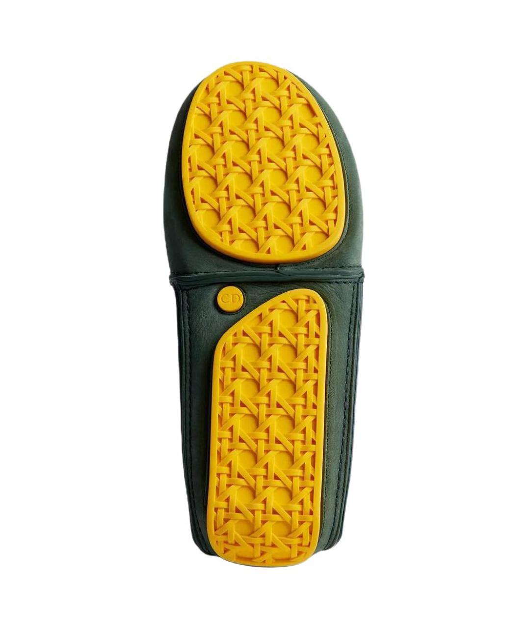 CHRISTIAN DIOR Зеленые высокие ботинки, фото 5