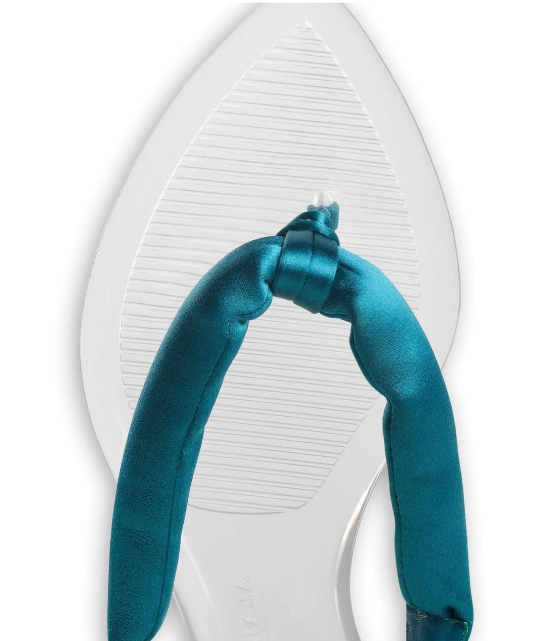 ALAIA Бирюзовые текстильные шлепанцы, фото 3