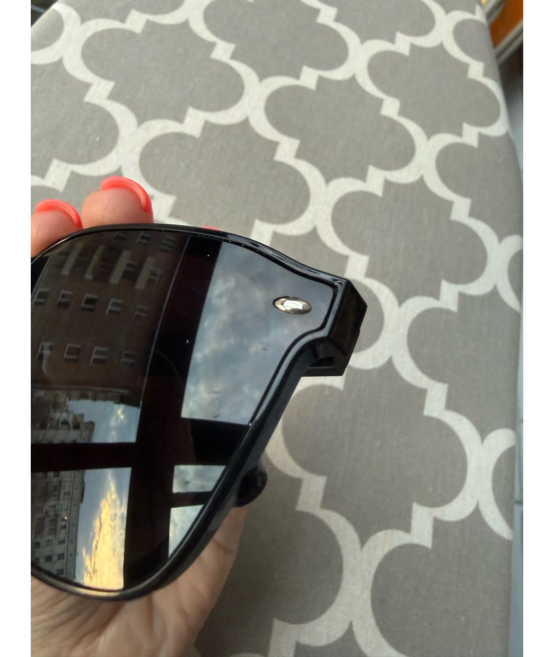 RAY BAN Черные пластиковые солнцезащитные очки, фото 3