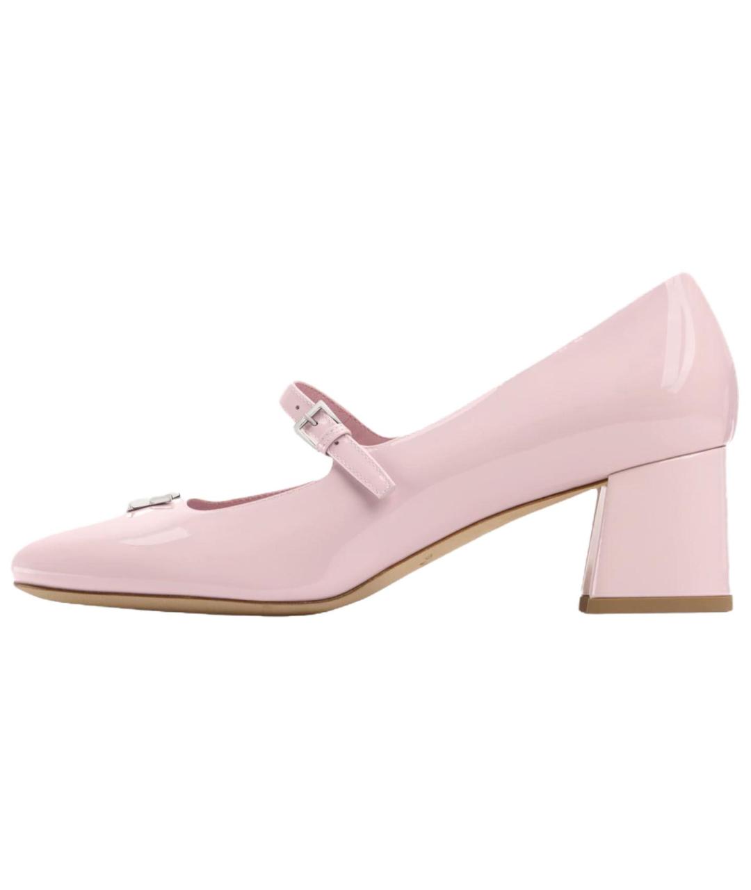 LOUIS VUITTON Розовые кожаные туфли, фото 2