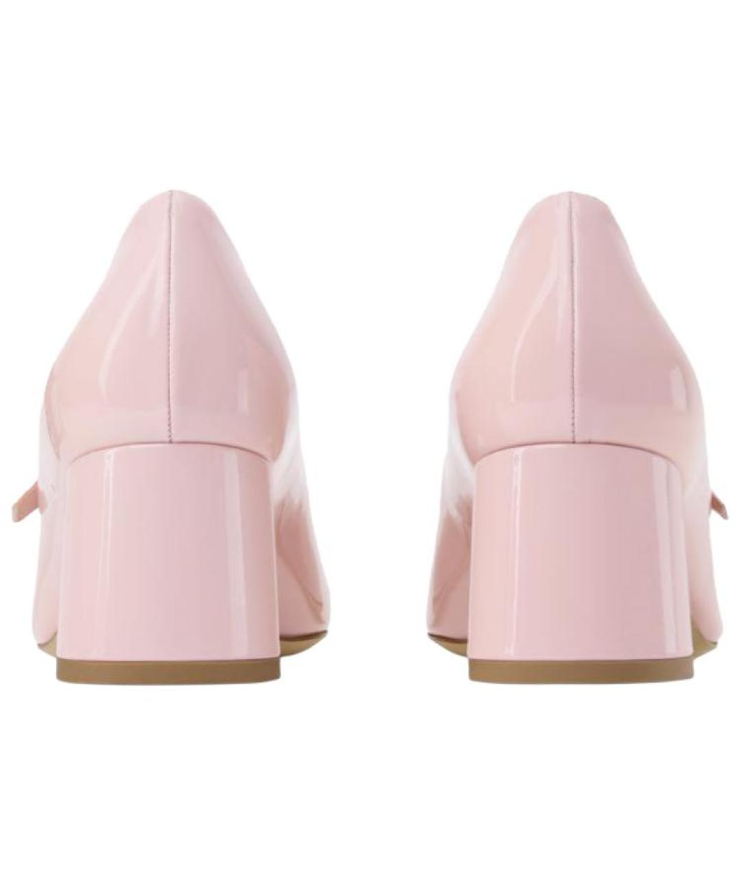 LOUIS VUITTON Розовые кожаные туфли, фото 4