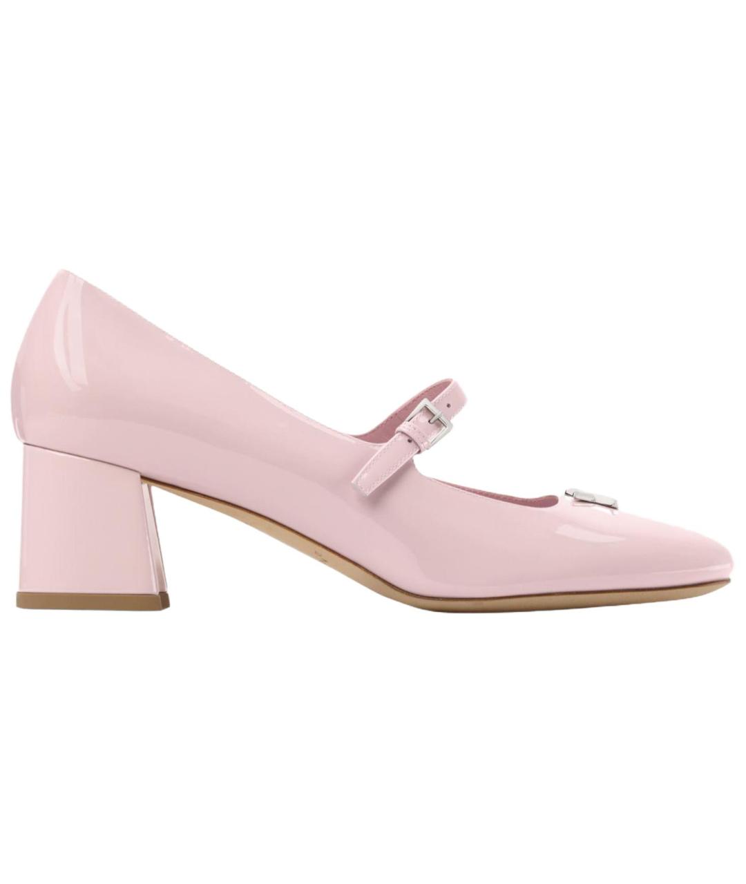 LOUIS VUITTON Розовые кожаные туфли, фото 1