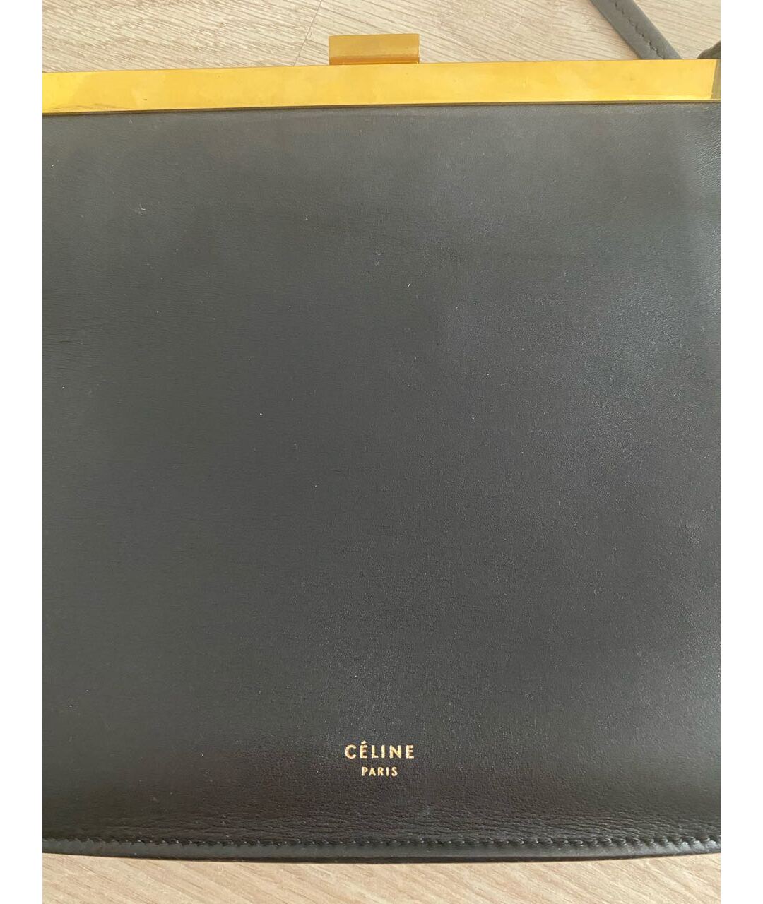 CELINE PRE-OWNED Черная кожаная сумка тоут, фото 5