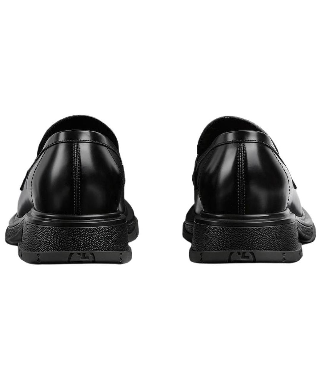 GUCCI Черные кожаные лоферы, фото 5