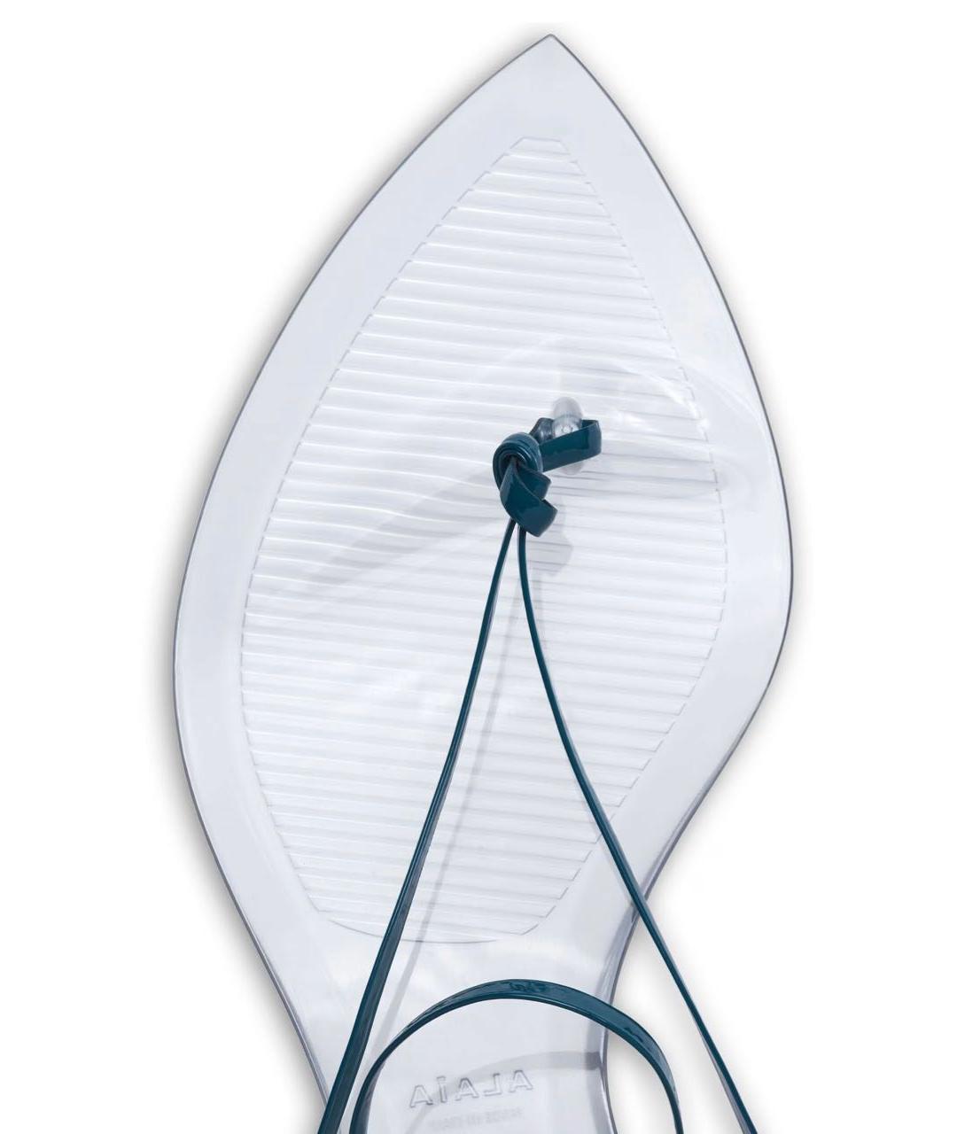 ALAIA Синие кожаные шлепанцы, фото 2