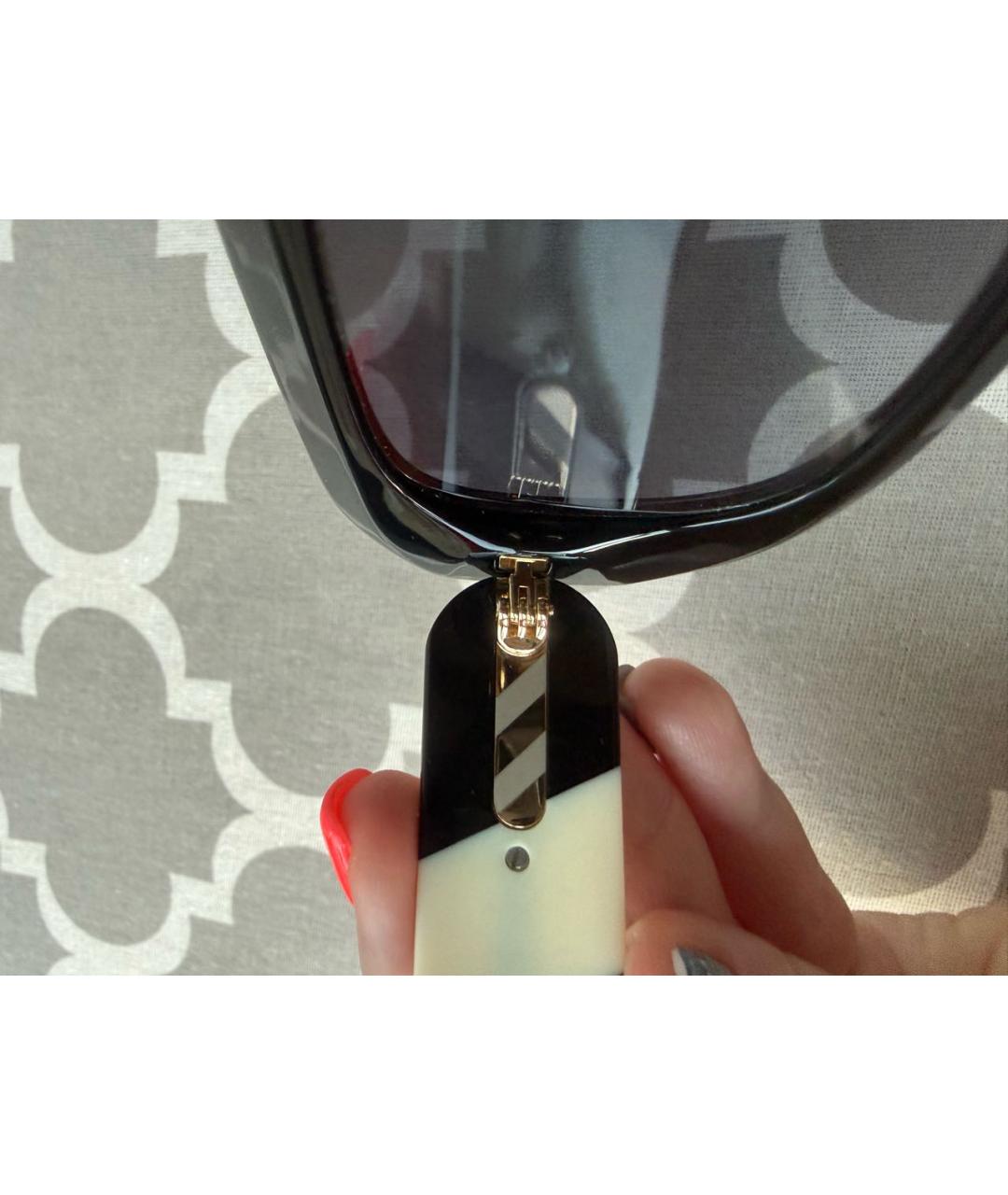 CAROLINA HERRERA Черные пластиковые солнцезащитные очки, фото 7