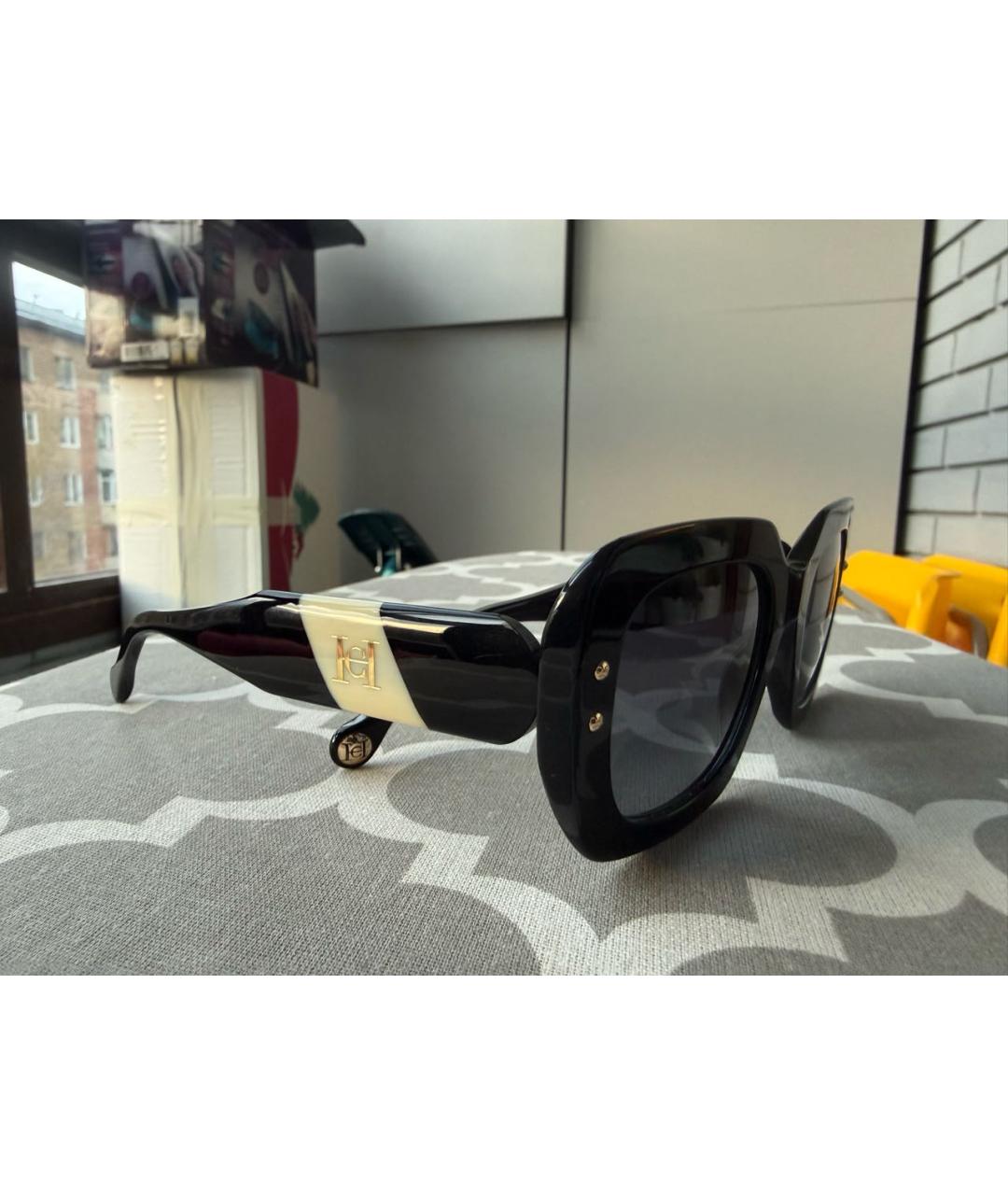 CAROLINA HERRERA Черные пластиковые солнцезащитные очки, фото 2