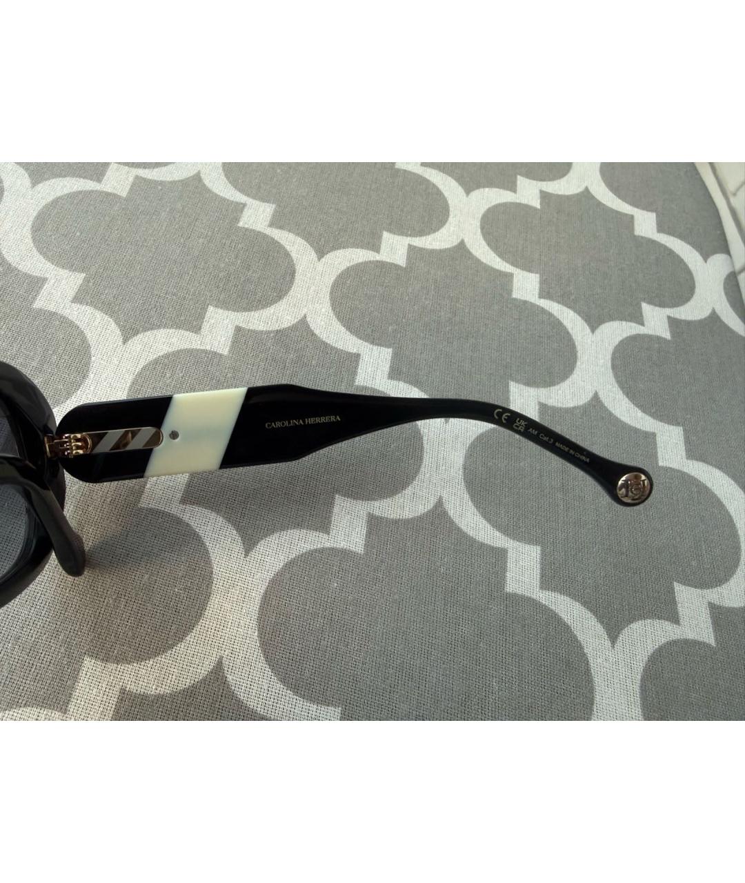 CAROLINA HERRERA Черные пластиковые солнцезащитные очки, фото 5