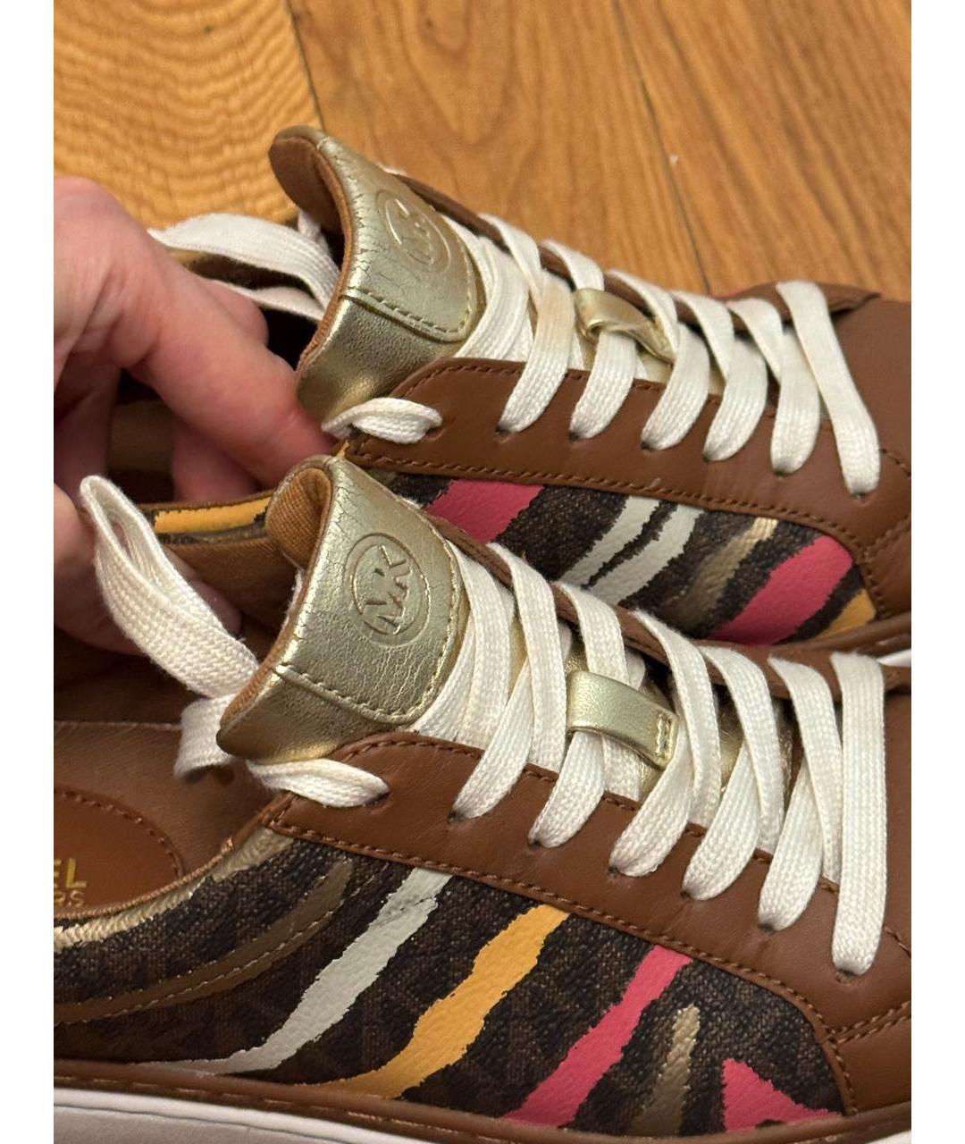 MICHAEL KORS Мульти кожаные кеды, фото 5