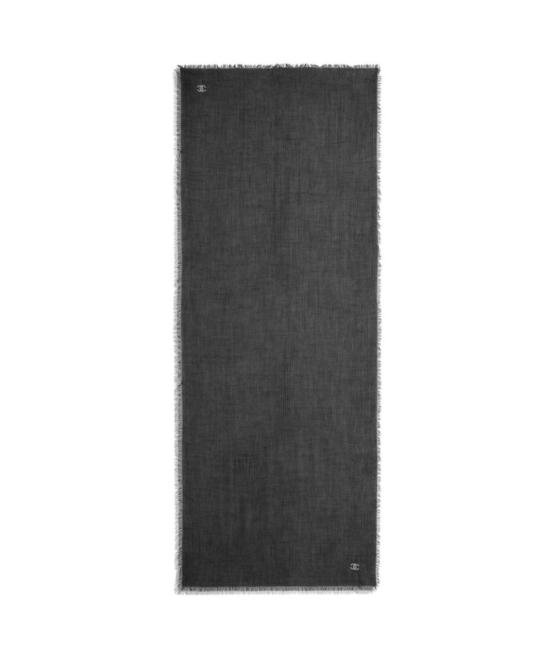 CHANEL Черный шарф, фото 1