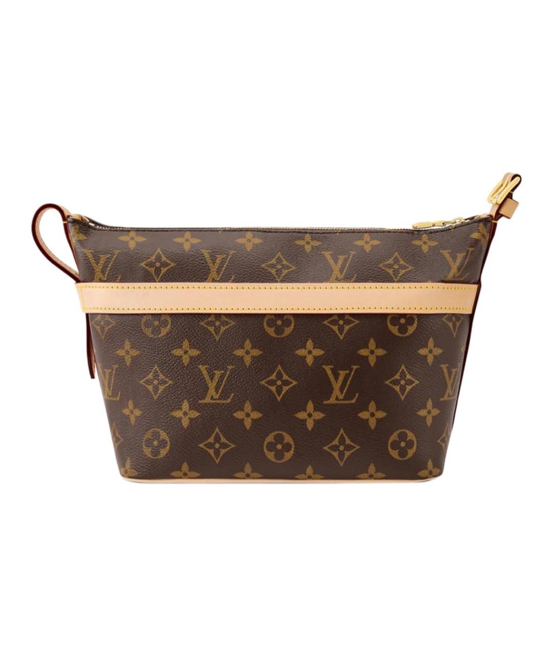 LOUIS VUITTON Коричневая косметичка, фото 4