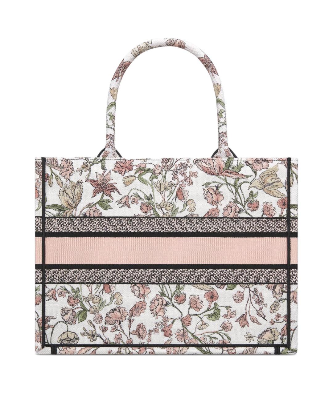 CHRISTIAN DIOR Розовая хлопковая сумка через плечо, фото 3