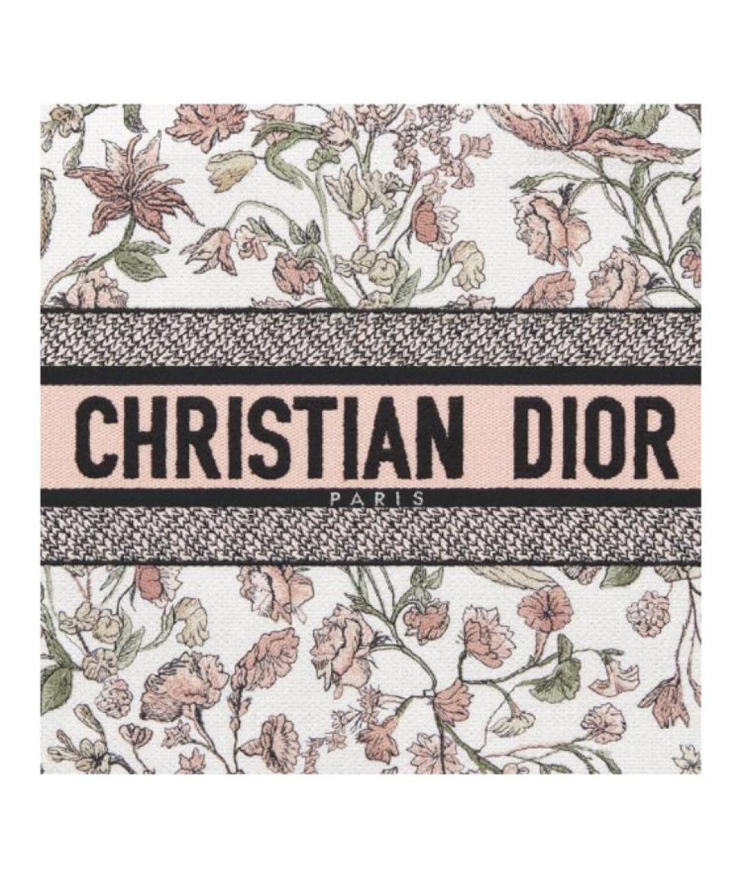 CHRISTIAN DIOR Розовая хлопковая сумка через плечо, фото 5